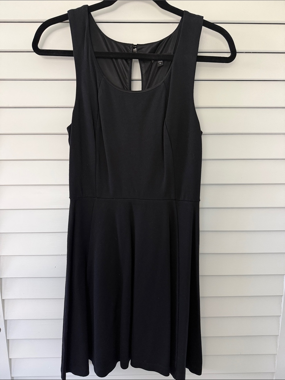 Express Classic Black Sleeveless Fit & Flare Dress